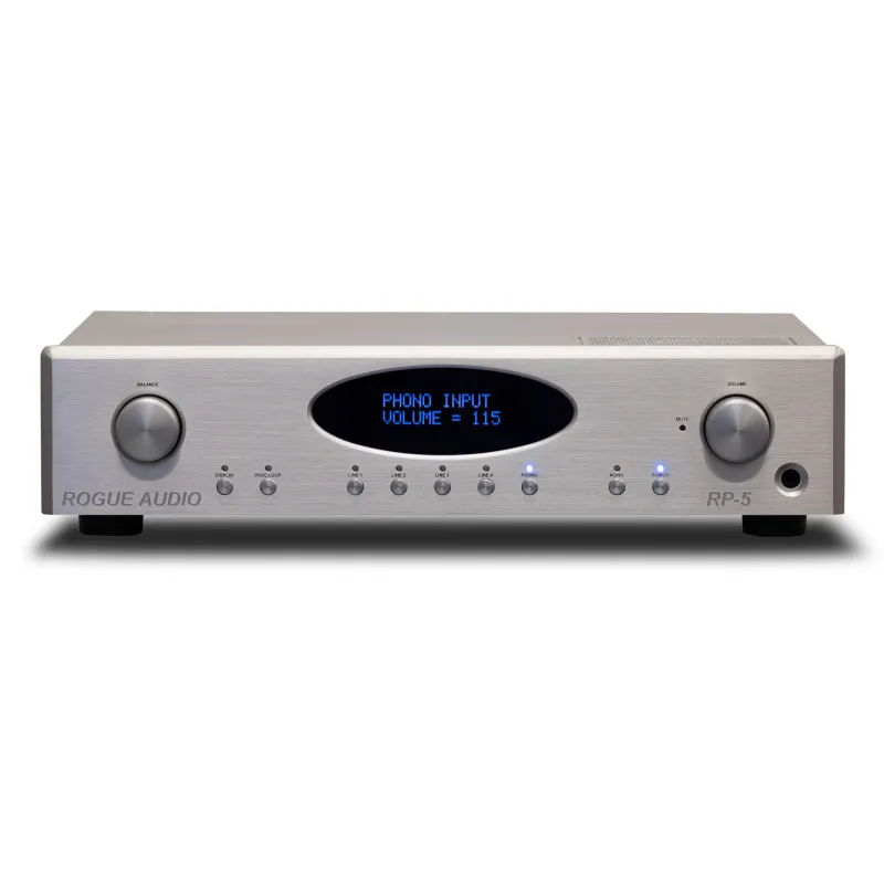 ROGUE AUDIO RP-5 V2. High-end preamplifier. Silver